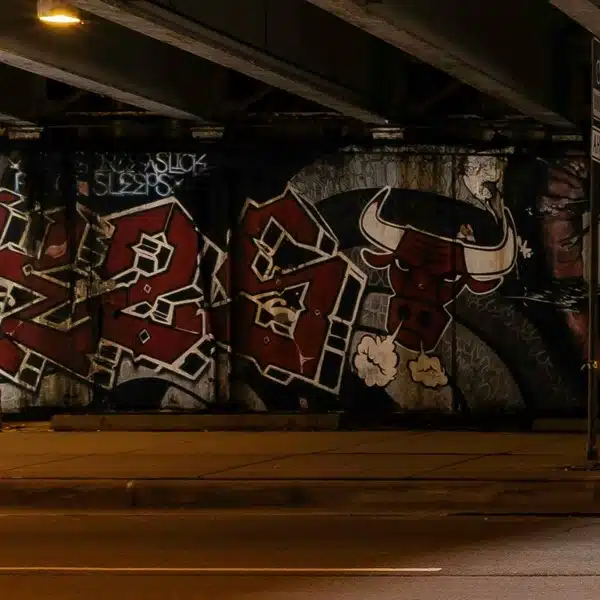 Graffiti von der Wand entfernen